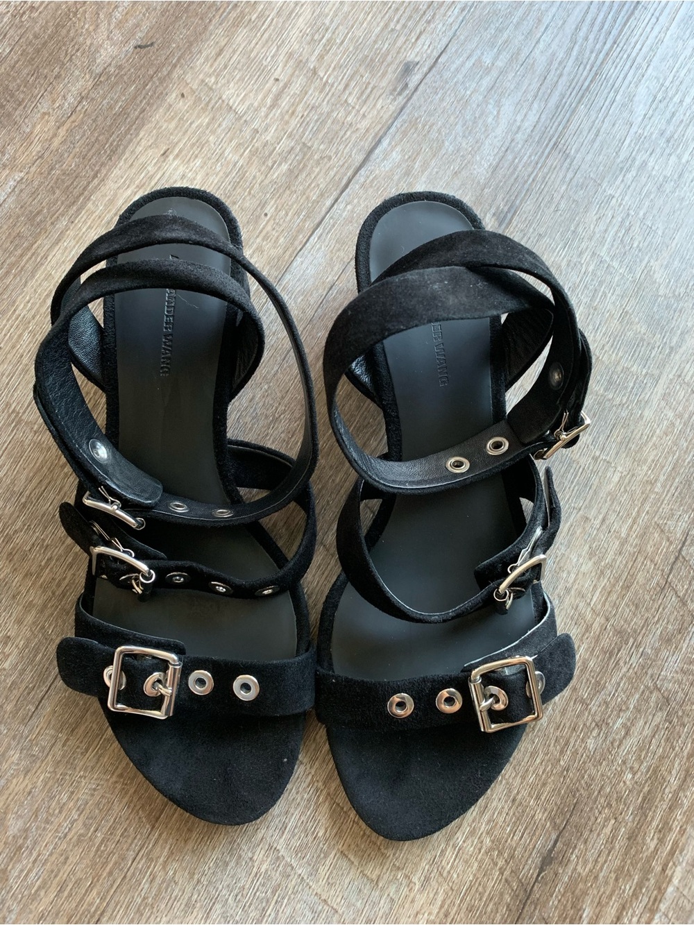 Alexander Wang black sandals size 37.5